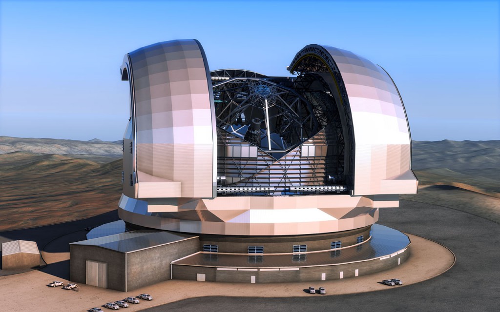 Artist’s impression of the European Extremely Large Telescope